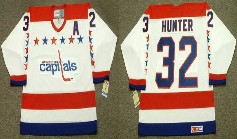 2019 Men Washington Capitals #32 Hunter white CCM NHL jerseys